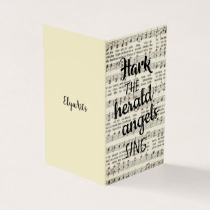 Hark, Herald Änglar Sjunga Kort