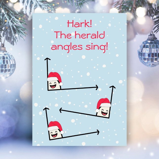 Hark Herald roligt på julpuben i sång Julkort (Skapare uppladdad)