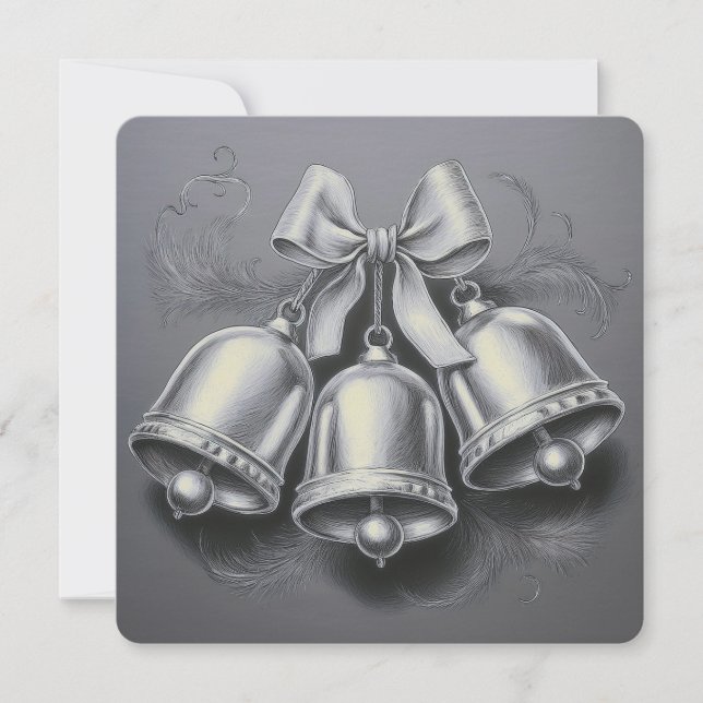 Hark, hur Klockor: Ett minimalistiskt julkort (Framsida)