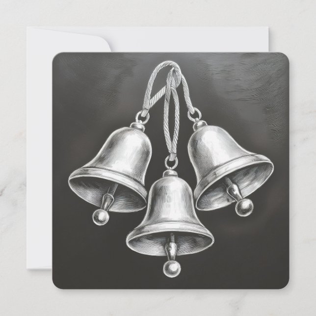 Hark, hur Klockor: Ett minimalistiskt julkort (Framsida)