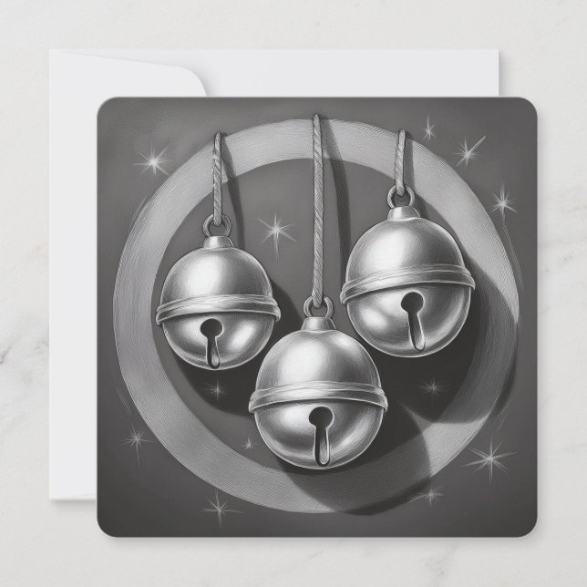 Hark, hur Klockor: Ett minimalistiskt julkort (Framsida)