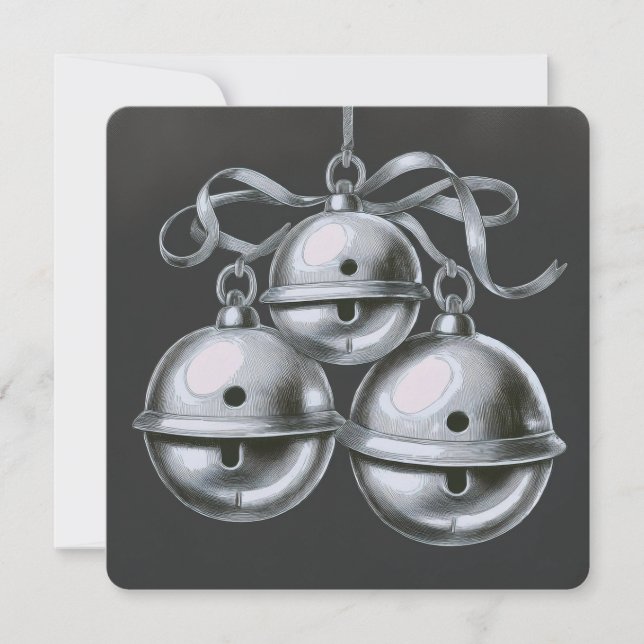 Hark, hur Klockor: Ett minimalistiskt julkort (Framsida)