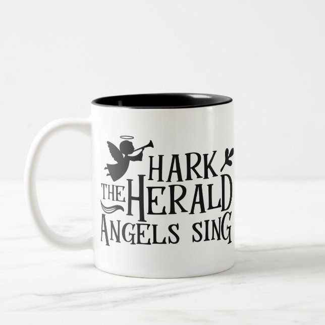 Hark the Herald Angel Sing Två-Tonad Mugg (Vänster)