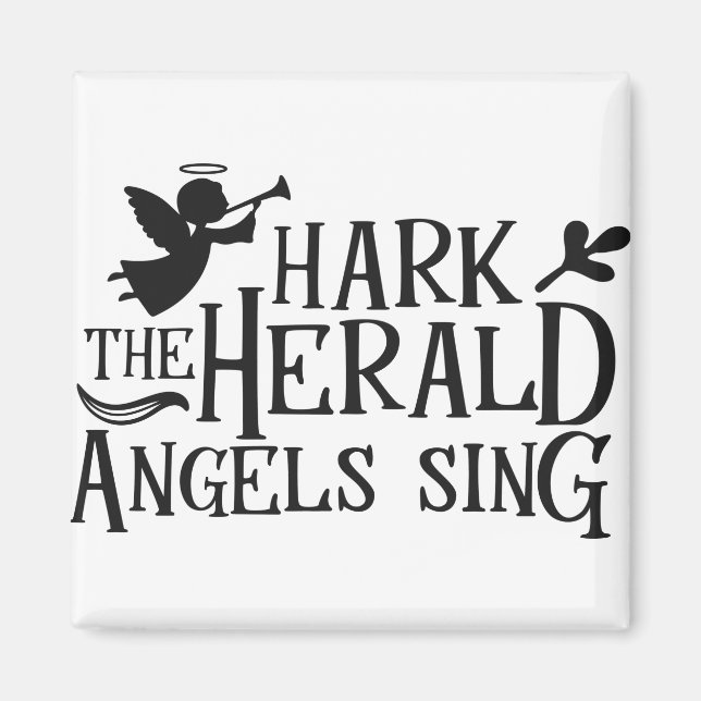 Hark the Herald Angel Sjunga Magnet (Framsidan)