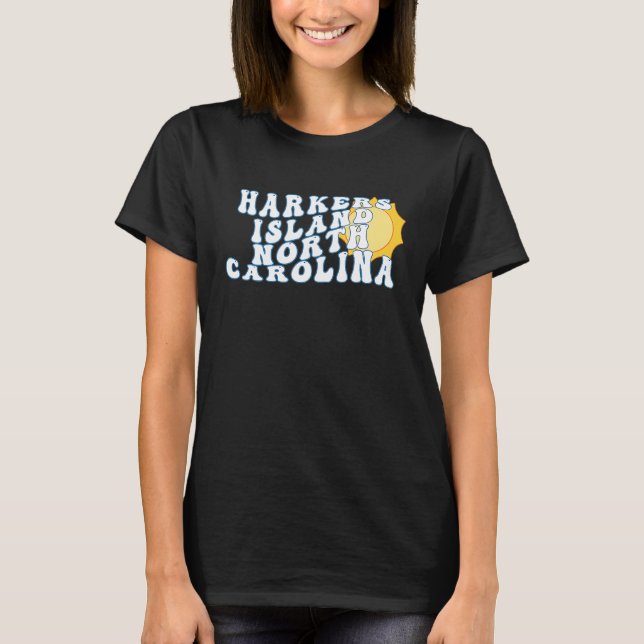 Harkers Island North Carolina NC Vacation Souvenir T Shirt (Framsida)