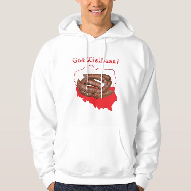 HarKielbasa polsk karta Hoodie (Framsida)