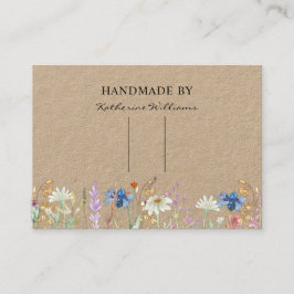 Hårklämma Barrette Visningskort | Wildflowe Blommi Visitkort