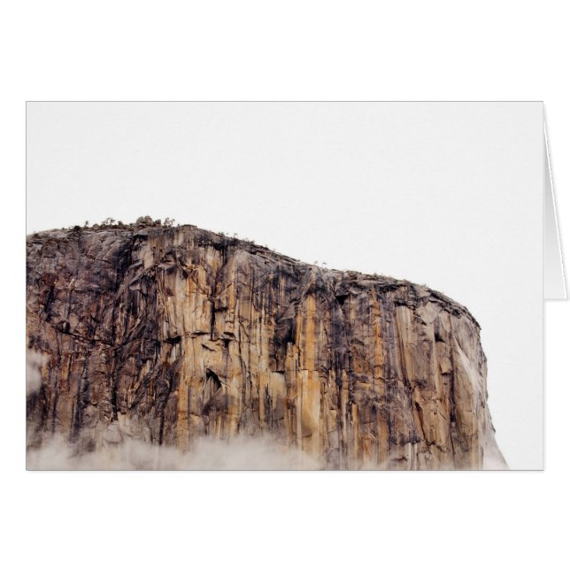 Hårklippen stigning över molnen hälsningskort (Framsidan Horizontal)