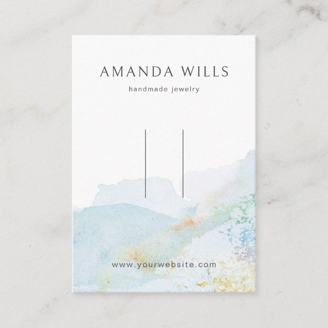 Hårklippskort ・ Pastellfärgstyp för Visning Visitkort (Framsida)