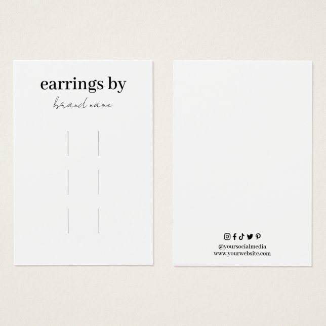 HårklippsVisning, Affärskort Visitkort (Framsida & baksida)