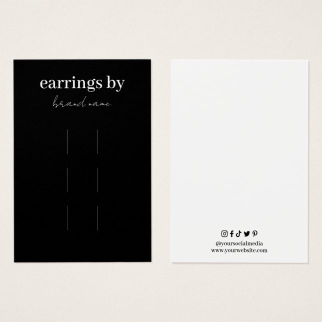 HårklippsVisning, Affärskort Visitkort (Framsida & baksida)