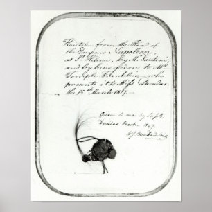 Hårklippt från kejsare Napoleons chef Poster