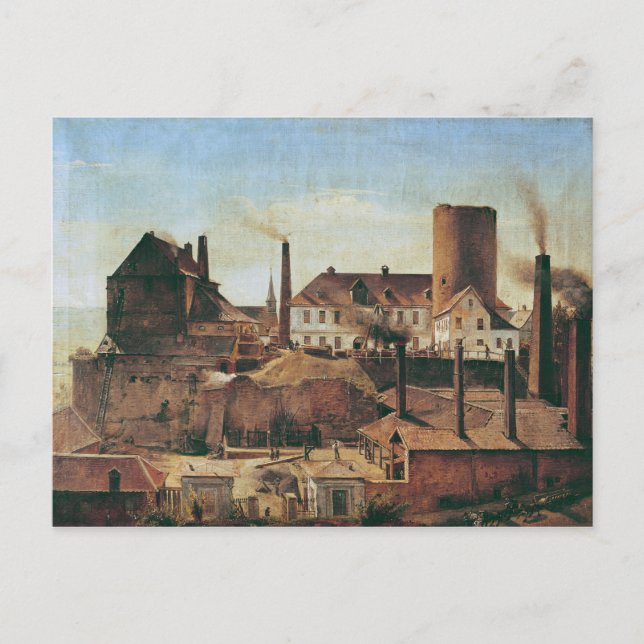 Harkort Factory at Burg Wetter, c.1834 Vykort (Framsida)