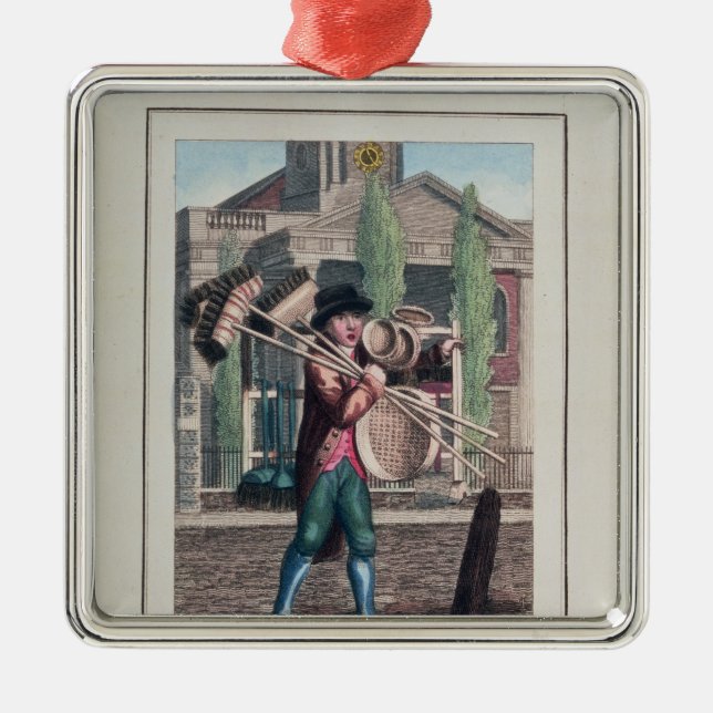 Hårkvaster, Shoreditch kyrka Julgransprydnad Metall (Framsidan)