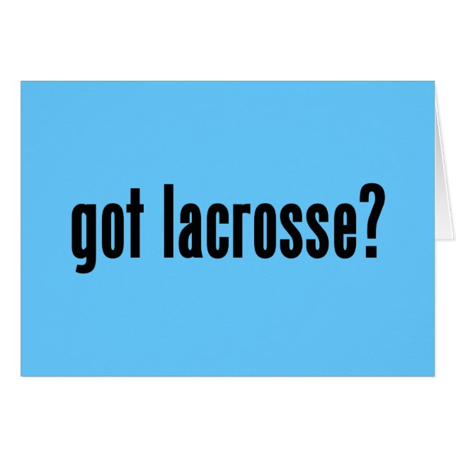 harlacrosse? hälsningskort (Framsidan Horizontal)