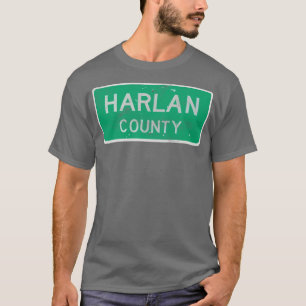 Harlan County KY Retro Outlaw Land Fläkt Design T Shirt