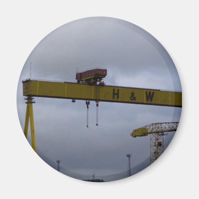 Harland & Woolfe Cranes Magnet (Framsidan)