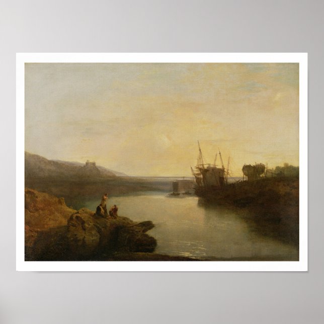Harlech Castle, från Twgwyn Ferry, Sommarens Eveni Poster (Framsidan)