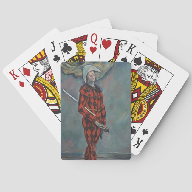 Harlekin (Joker) (av Paul Cézanne) Casinokort (Baksidan)