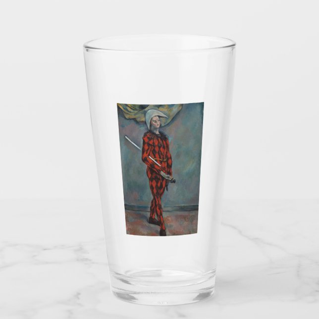 Harlekin (Joker) (av Paul Cézanne) Glaskopp (Framsida)