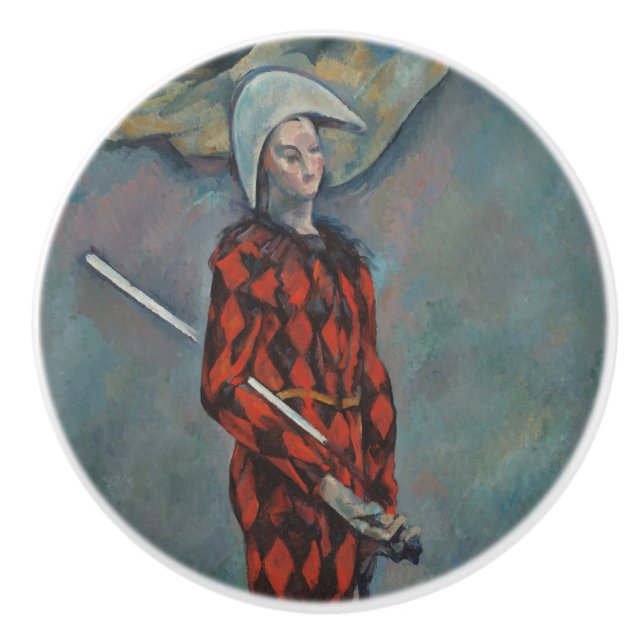 Harlekin (Joker) (av Paul Cézanne) Knopp (Framsidan)