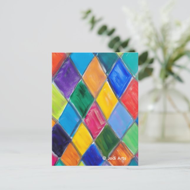 Harlekin Postkort Helg Vykort (Stående Fram)