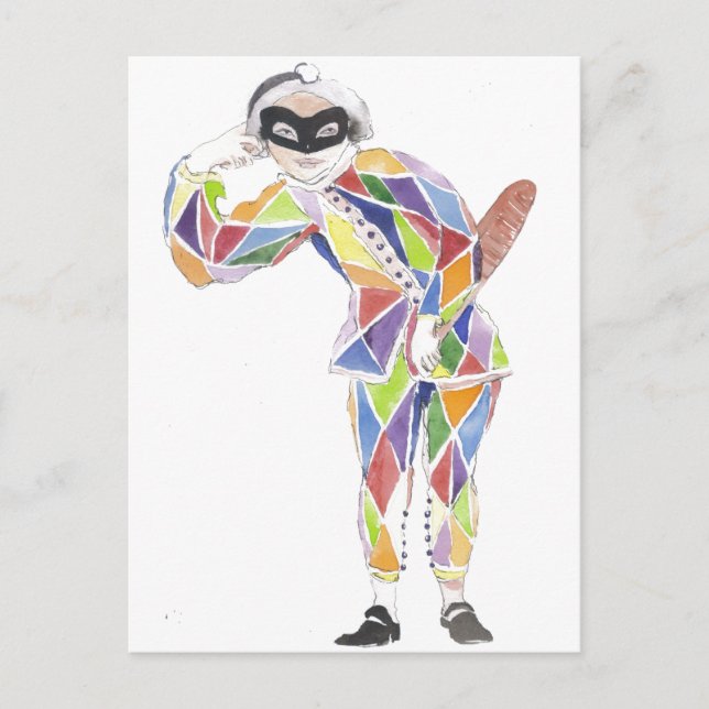 Harlekin Vykort (Framsida)