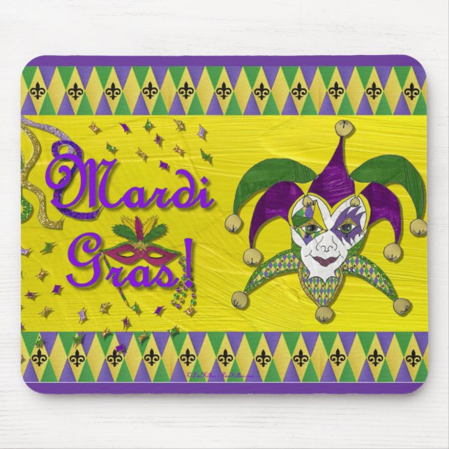 Harlekinmask Mardi Gras Harlequin Musmatta (Framsidan)