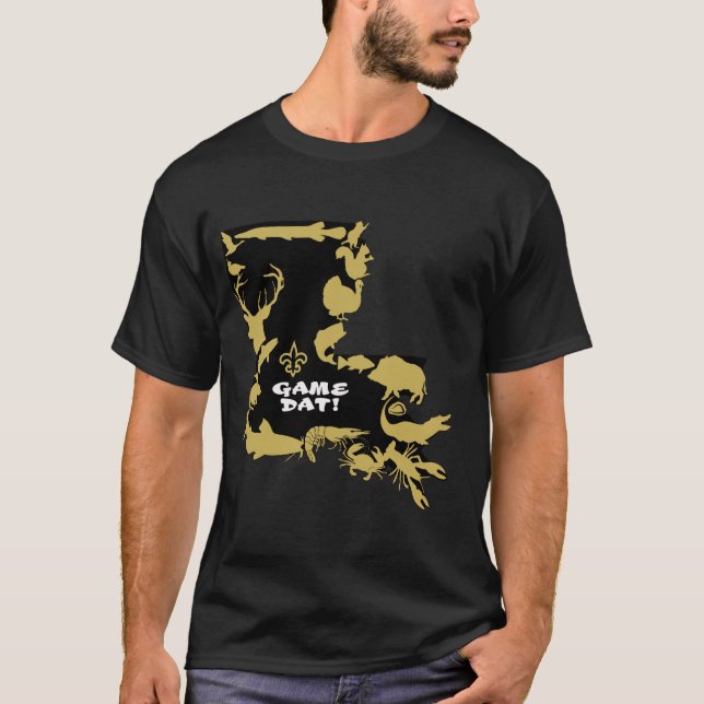HARLEKSVART OCH GULD TEE (Framsida)