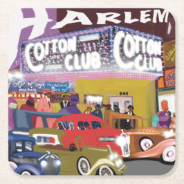 Harlem - 20-talets Vintage Papper Underlägg Kvadrat