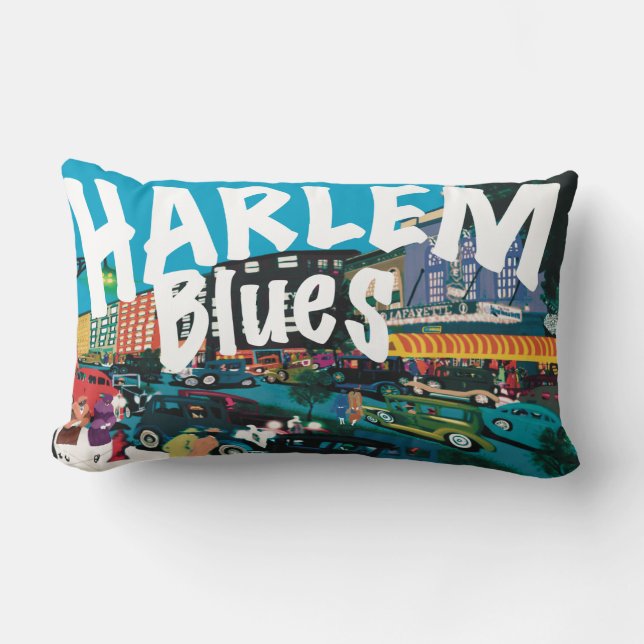 Harlem Blues Drömlandskap Lumbarkudde (Framsida)