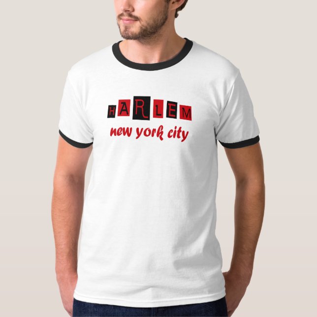 Harlem boxas New York City T Shirt (Framsida)