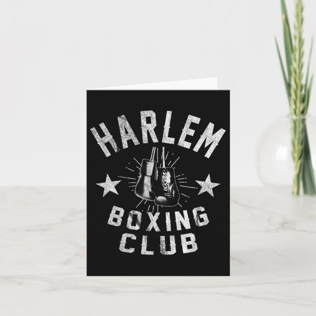 Harlem Boxing Klubb - Vintage Distress Boxer Kort (Framsida)