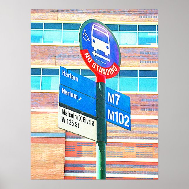 Harlem Buss Stop Poster (Framsidan)
