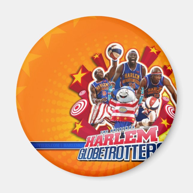 Harlem GlobeTrotter-gruppen Bild Magnet (Framsidan)