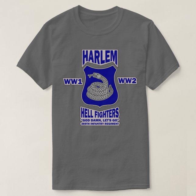 Harlem Hellfighters 4 T Shirt (Design framsida)