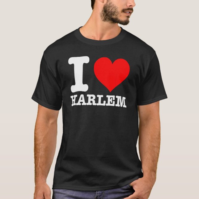 Harlem - I Kärlek Harlem - I Heart Harlem T Shirt (Framsida)