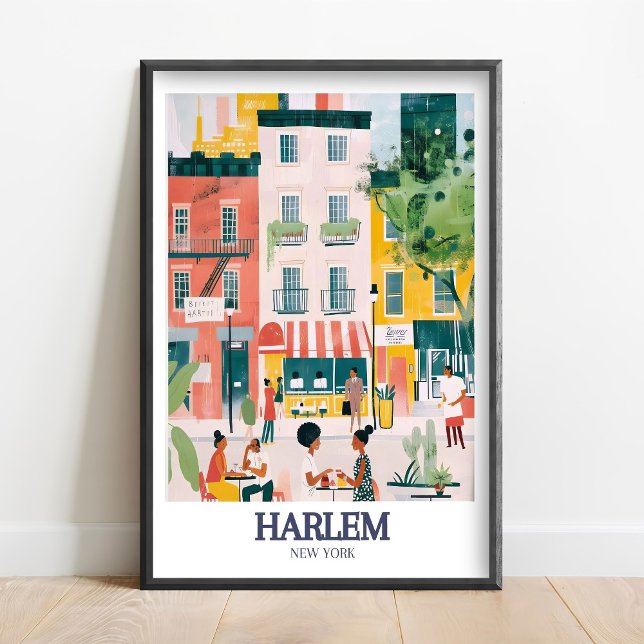 Harlem konsttryck - 125th Street Art Harlem Affisc Poster (Skapare uppladdad)