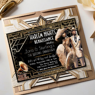 Harlem Nätter Gatsby 1920-talet Afroamerikan Inbjudningar