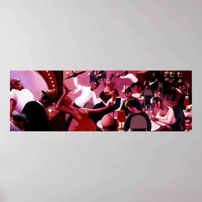 Harlem nattklubb poster (Framsidan)