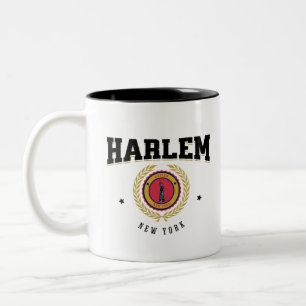 Harlem New York Black Två-Tonad Mugg