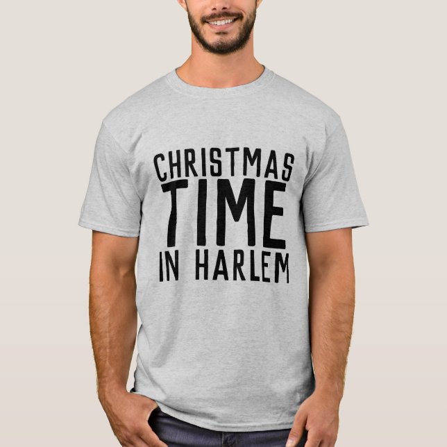 HARLEM NEW YORK CHRISTMAS TIME T-SHIRTS (Framsida)