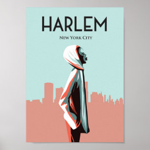 Harlem New york Vintage resor Poster