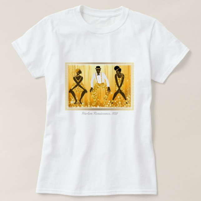 Harlem Renaissance 1920 T Shirt (Design framsida)