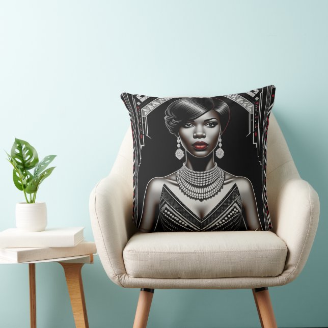 Harlem Renaissance 1920s-1930 Art Deco-Anne Kudde (Stol)