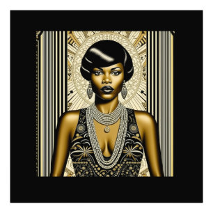 Harlem Renaissance 1920s-1930s Art Deco-Ambrose Fototryck