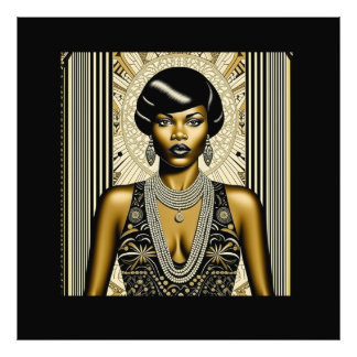 Harlem Renaissance 1920s-1930s Art Deco-Ambrose Fototryck