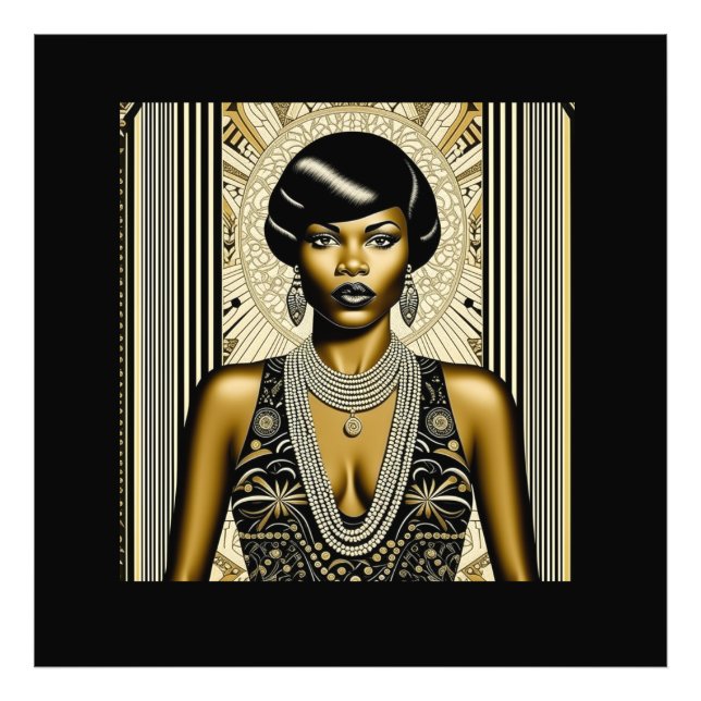 Harlem Renaissance 1920s-1930s Art Deco-Ambrose Fototryck (Framsidan)