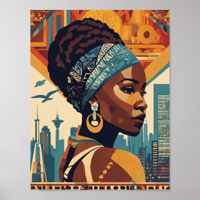 Harlem Renaissance Abstrakt Poster (Framsidan)