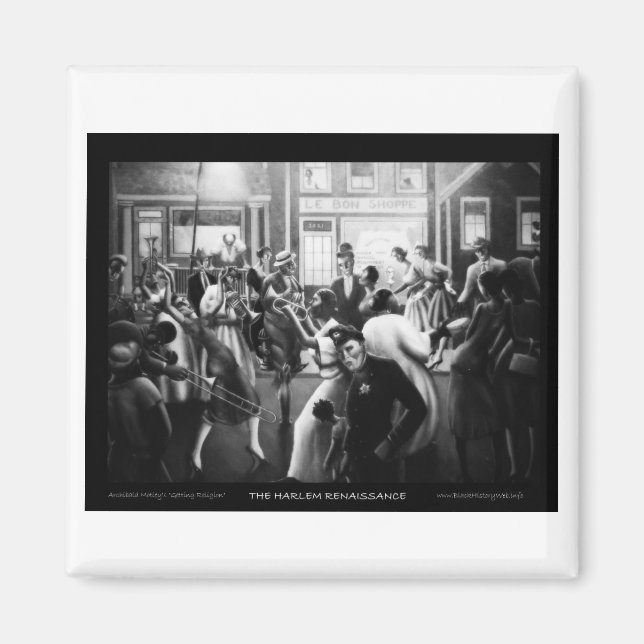 Harlem Renaissance Art - "Att få religion" Magnet (Framsidan)
